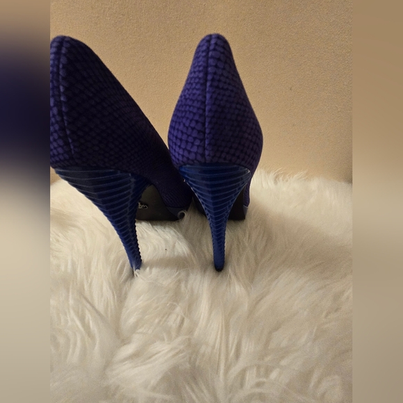 Rachel Rachel Roy Women's Purple & Blue Textured Heels Shoes size 9 1/2 M - Picture 11 of 16